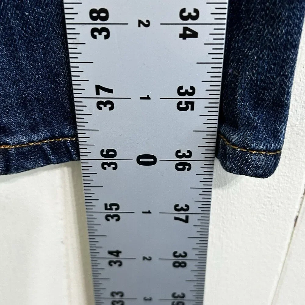 J.Crew Toothpick Ankle Jeans Size 27 Denim Dark Blue Stretch Low Rise Jeans